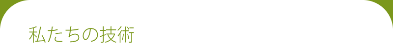 私たちの技術