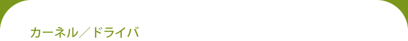 カーネル/ドライバ